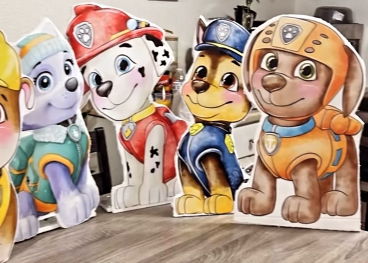 Paw patrol cut outs