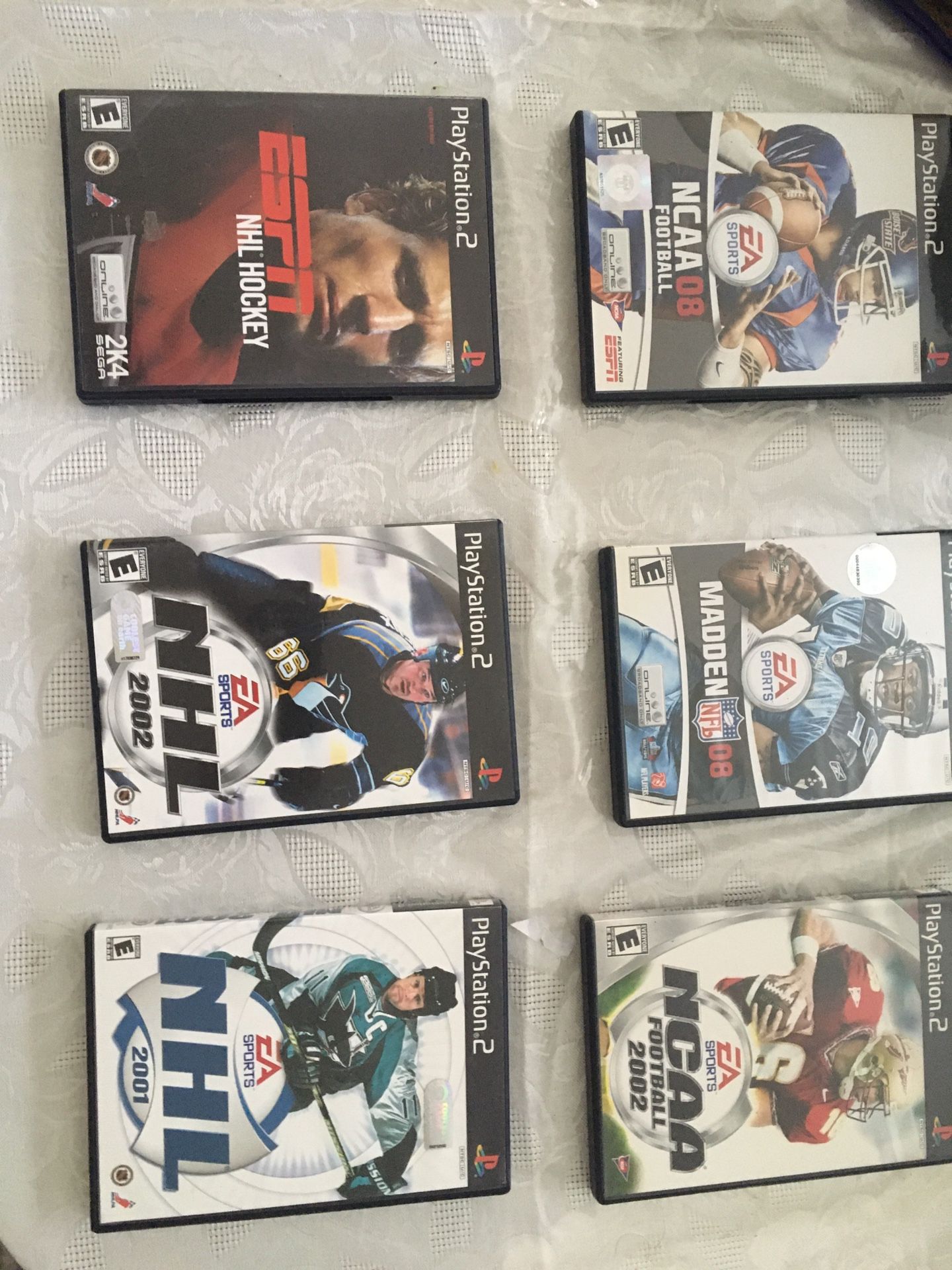 Play Station 2 Football & Hockey games