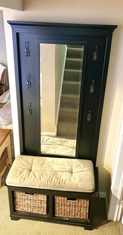 Crate & Barrel Bench with Mirror