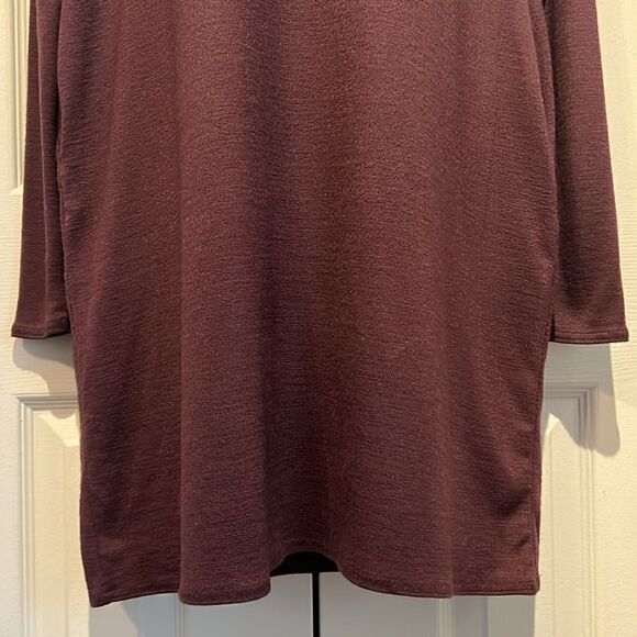 Aritzia Wilfred Free Burgundy Long Sleeve Dress Size XS