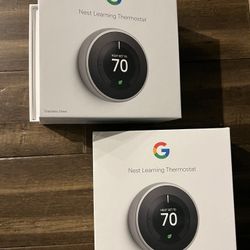 Nest Learning Thermostat, 3rd Generation, Stainless Steel