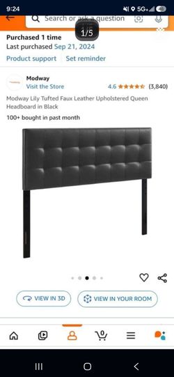 Queen headboard nib $50
