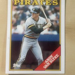 **ERROR** 1988 Topps #142 Andy Van Slyke w/Printing Error