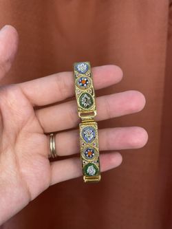 Micro Mossaic Glass Bracelet Vintage