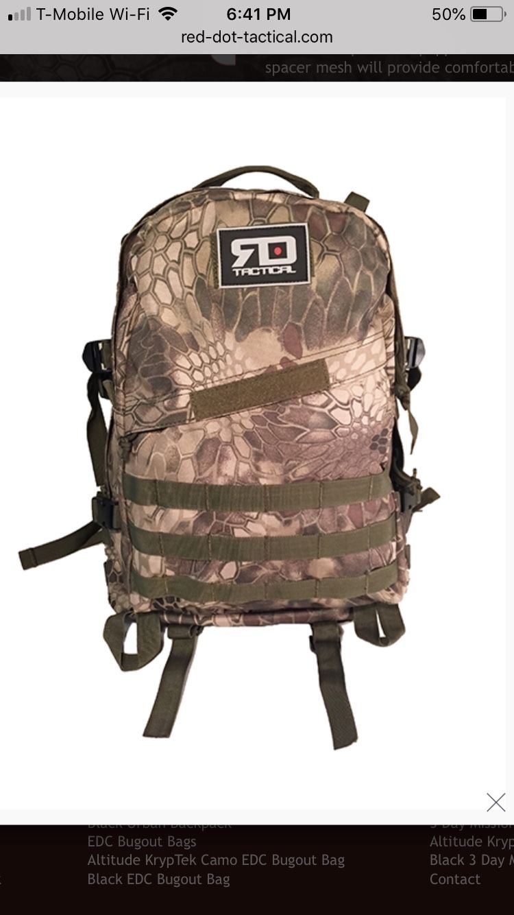 RD Tactical Altitude KrypTek Camo Backpack