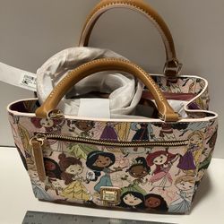 Disney parks Dooney & Bourke Disney Princess Coated Satchel Crossbody Handbag Brand New 