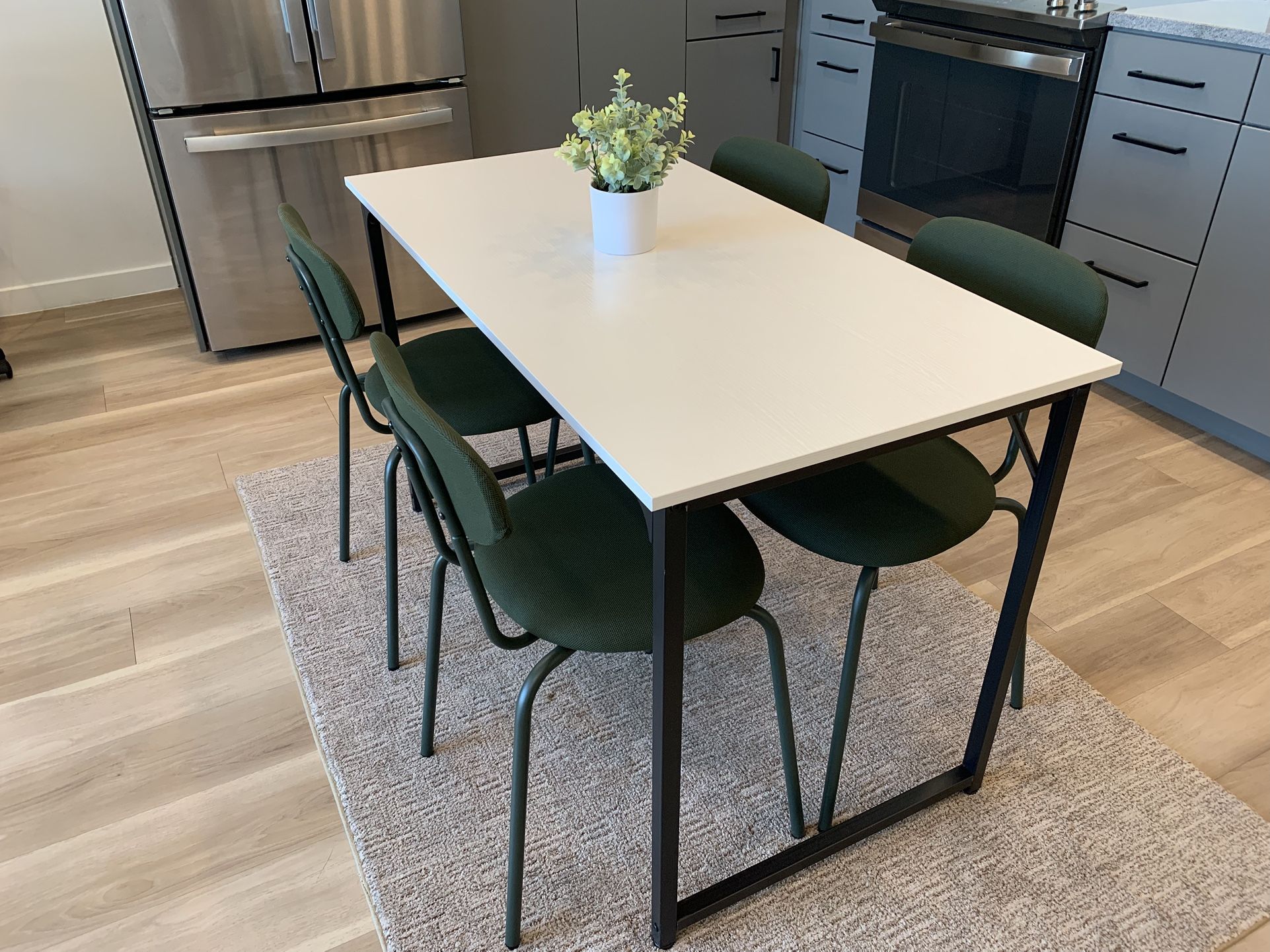 4 Green IKEA Chairs