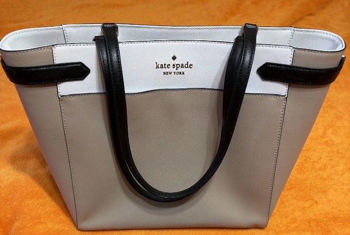 Kate Spade 'Staci' Colorblock Laptop Tote And Matching Wallet