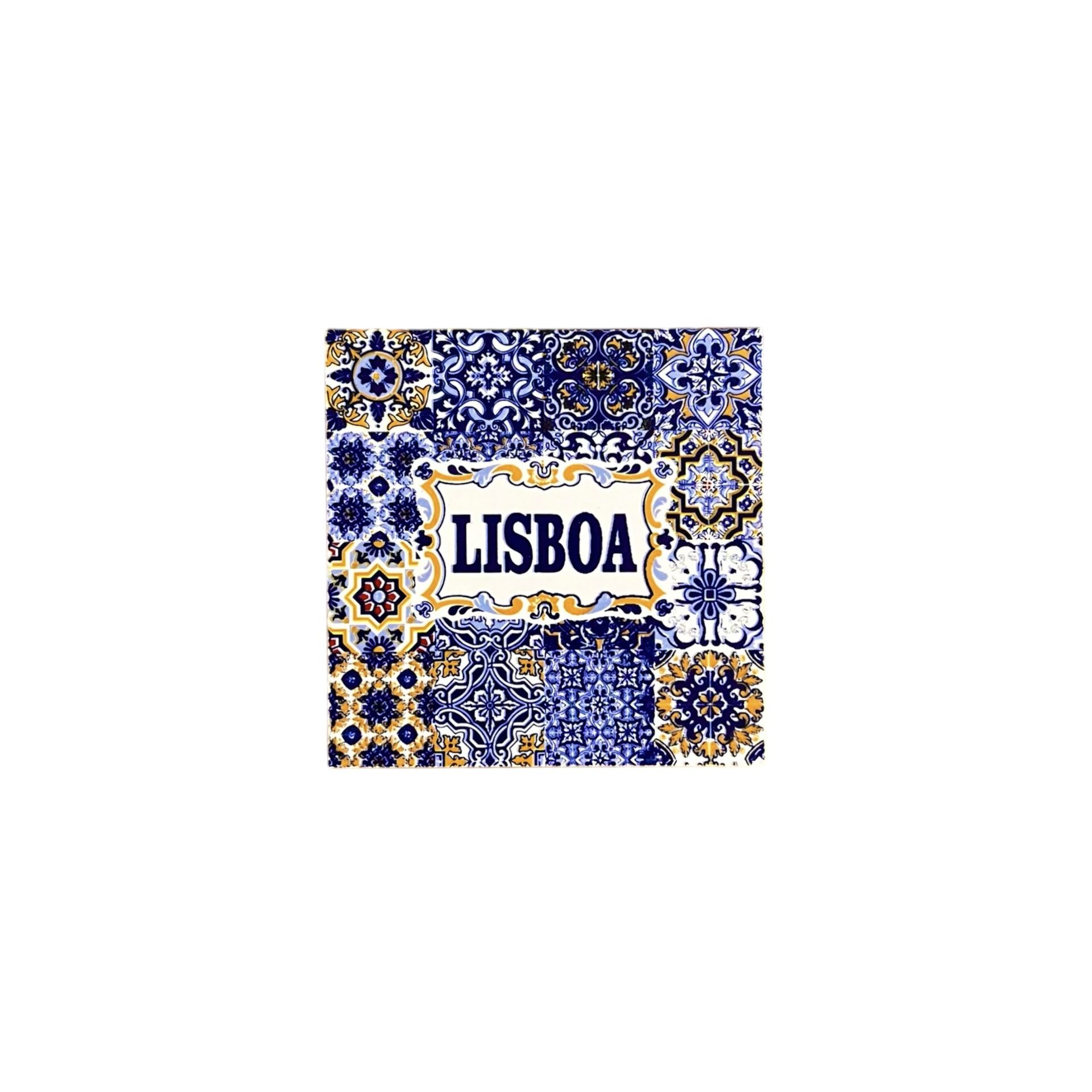 Lisboa City Portugal Fridge Blue Decorative Azulejo Tile Magnet