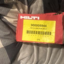 Hilti 5/8x6  anchor bolts