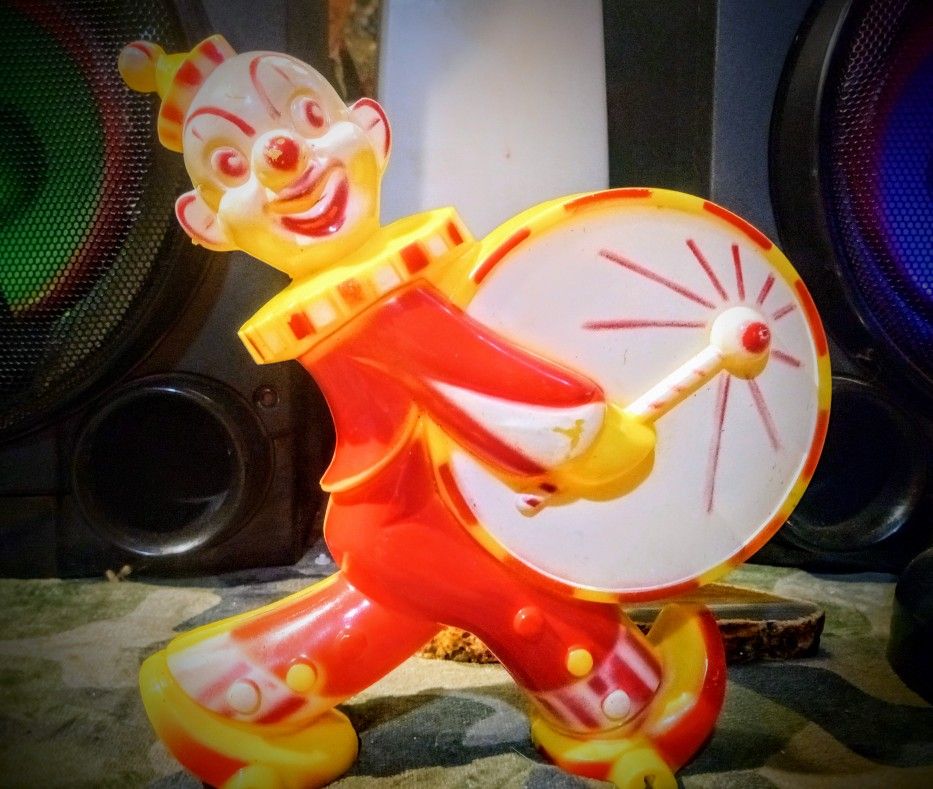 Vintage 1950's Clown Bank Made By Tico Toys