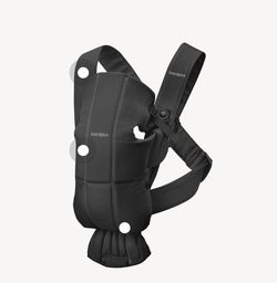 Black BabyBjörn baby carrier