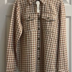 Brand New Checker Button Up Tops Sizes M & L Juniors $6.00 Each 