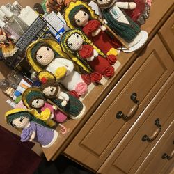 Handmade Virgin Mary And San Judas Tadeo