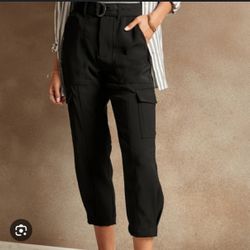 Banana Republic women's black cargo pants