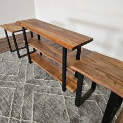 Live Edge Entertainment Center and Night Stands - FREE DELIVERY