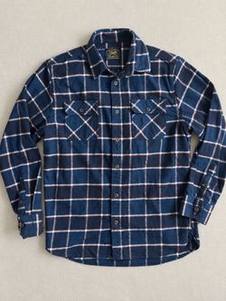 Jacks MFG. Flannel Plaid Shirt Size M Excellent Condition