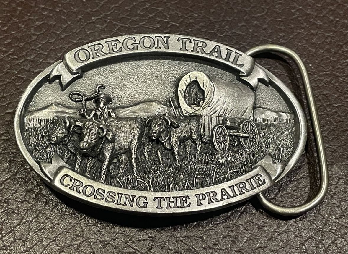 Belt Buckle OREGON TRAIL. Vintage, collectible