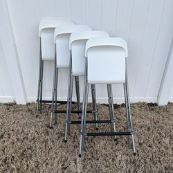 ☁️ Ikea Foldable Chairs Bar Stools 4 Set🌪️