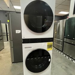 Lg Front Load Washer And Dryer Tower - 1 Pc