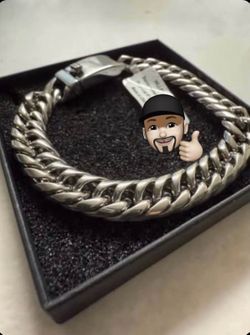 Stainless steel 9” bracelet