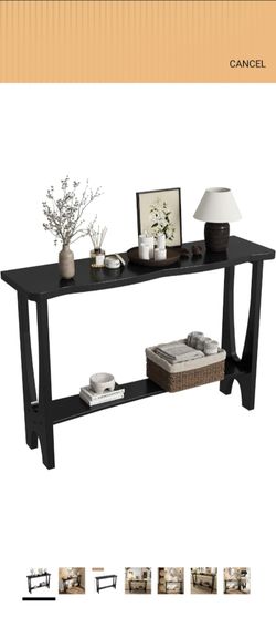 Solid Wood Curve Console Table