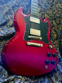 Epiphone SG electric guitar cherry red mint condition