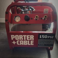 Porter Cable,  Air Compressor,150 Psi, 4.5 Gallons, Red