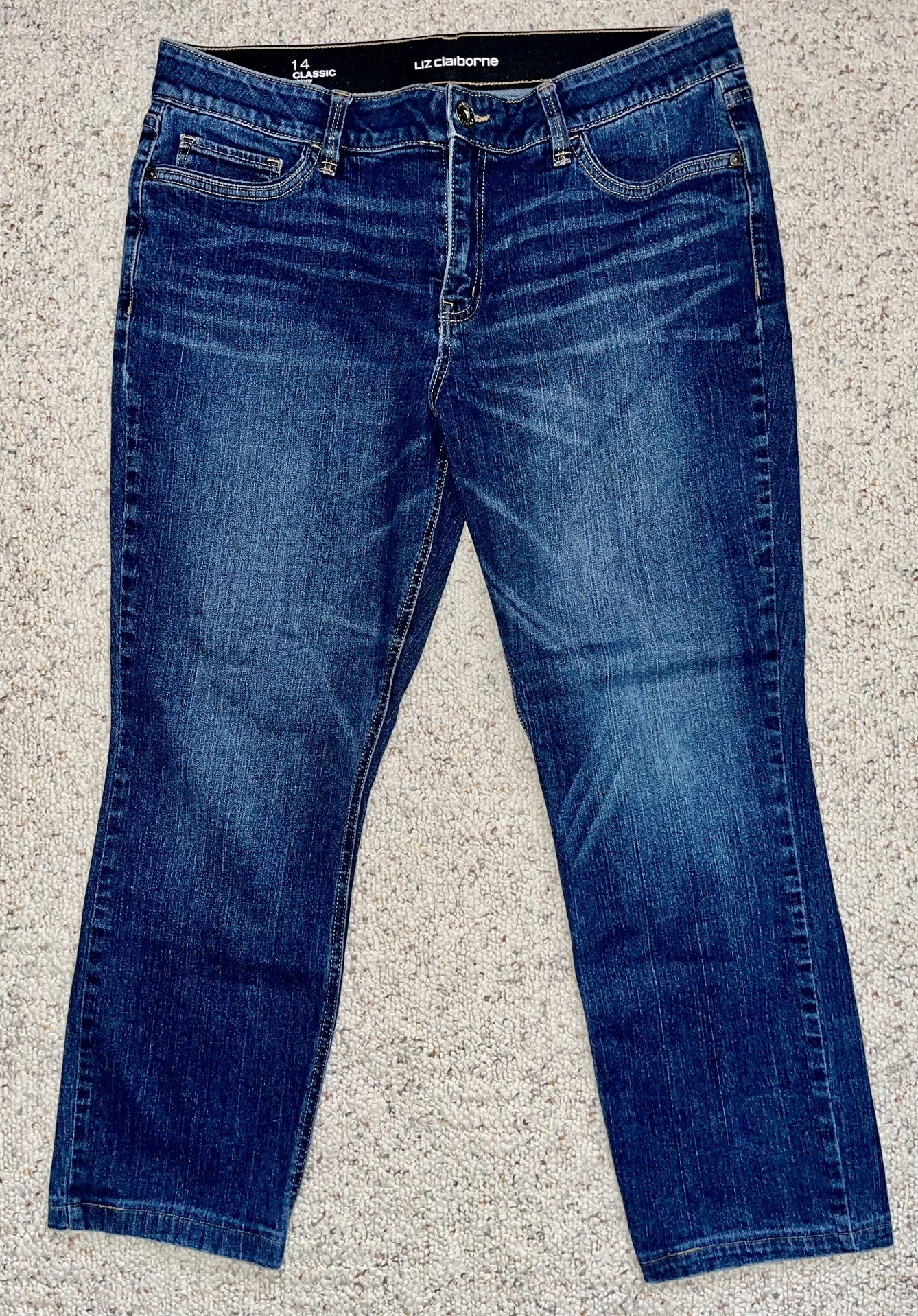 Liz Claiborne Women’s Size 14 Petite Classic Skinny Jeans - NEW W/OUT TAGS