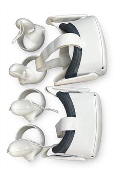 2x Meta Quest 2 128GB VR Headsets - Used, Tested & Working