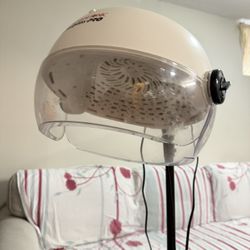 Standing Hooded Hair Dryer on Rolling Stand – Adjustable Salon Dryer