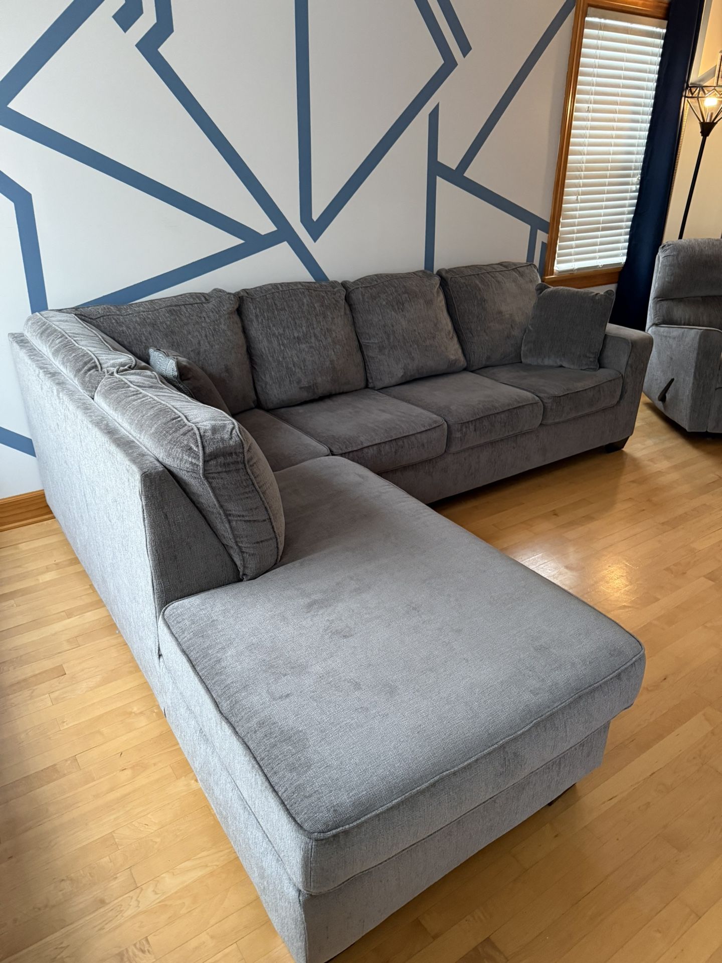 Sectional With Rocker Recliner