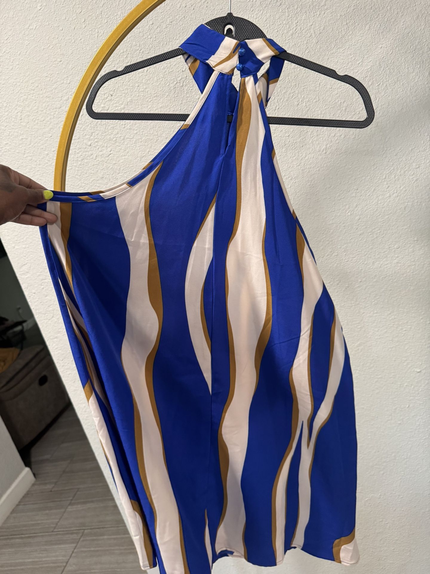 Low Cut Open Arm Dress