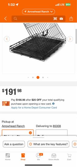 Large Black Collapsable Pet Crate