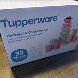 New Tupperware  32 Pieces (Bases & Lids) - Container Food Storage Set