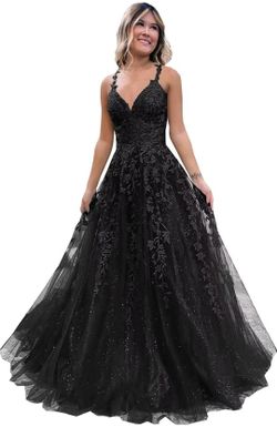Eightale Tulle Lace , V Neck Formal Dress
