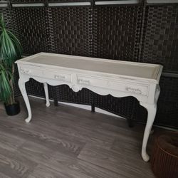 Distressed French Country Style Entry Table