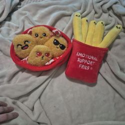 Chicken Nugget and Fries Plushies
