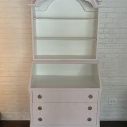 Pink Bookcase/Secretary 