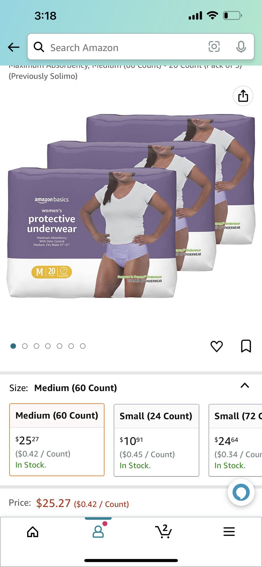 New  Basics Incontinence & Postpartum Underwear for Women, Maximum  Absorbency, Medium (39Count) for Sale in Hayward, CA - OfferUp