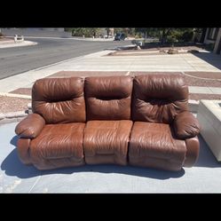 Recliner Leather  Couch 