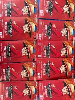 One piece carrying on his will single sleeves booster packs
