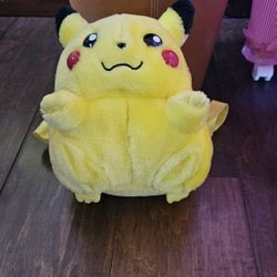 Pokemon Nintendo Fat Pikachu Plush Backpack By Pyramid 9 inch
