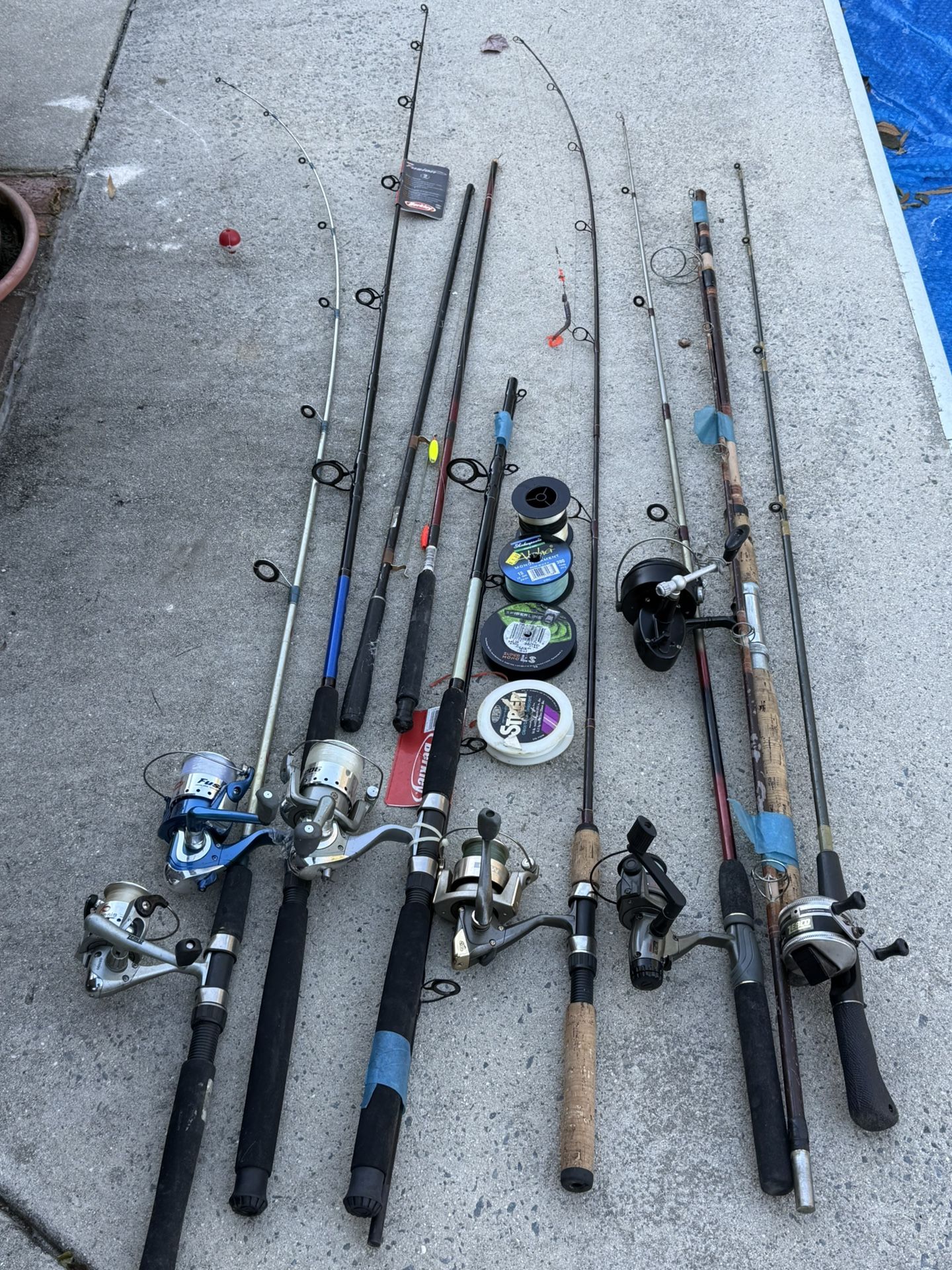 Huge Lot/Bundle Fishing Rods & Reels Some New