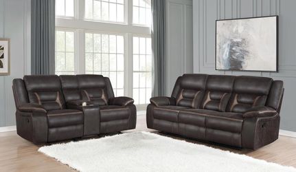 LIVING ROOM SET SOFA & LOVESEAT JUEGO DE SALA NEW IN BOX NUEVO EN SU CAJA