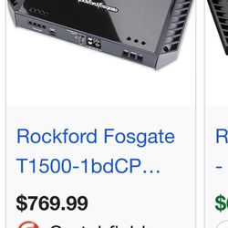Rockford Fosgate T1500–1BD Car amplifier