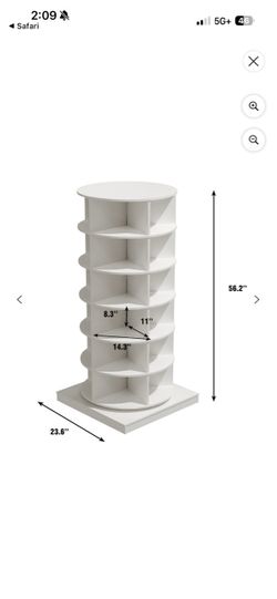 Rotating shoe rack