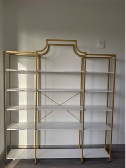 Wide 5-Tier Bookshelf