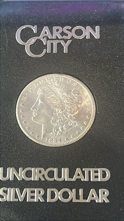 1884 Carson City Uncirculated Silver Morgan Dollar GSA w/ box + coa