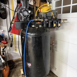 80 Gallon Quincy 216 5hp Compressor, Single Stage 